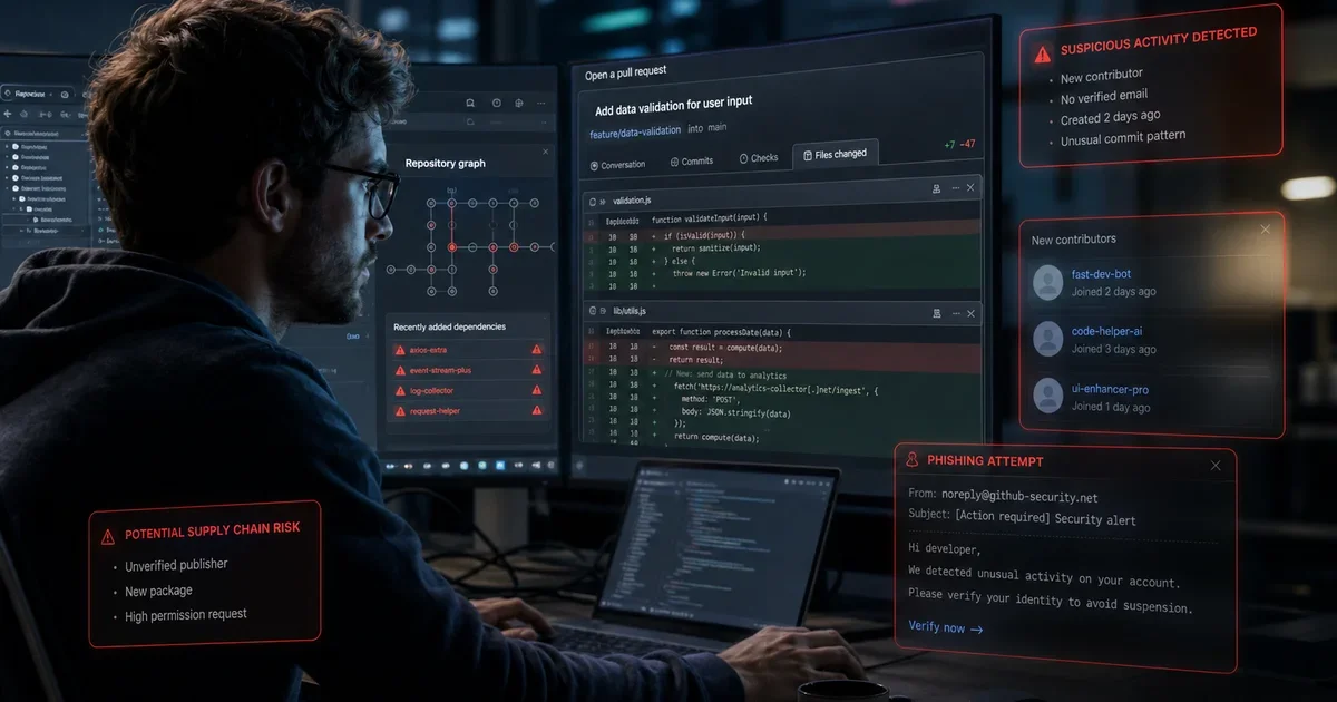 GitHub και ελληνικές ομάδες λογισμικού: γιατί το πρώτο τεκμηριωμένο AI-targeting σε developers αλλάζει την κυβερνοασφάλεια